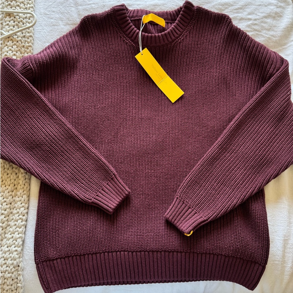 Brand new yellow label co sweater